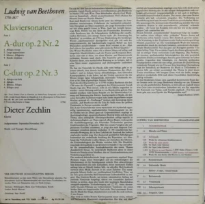 Ludwig van Beethoven - Dieter Zechlin - 8 25 905 - (90-95%) - English Songs LP Vinyl Record