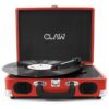 Claw Stag Portable Vinyl Record Player Turntable (Red)