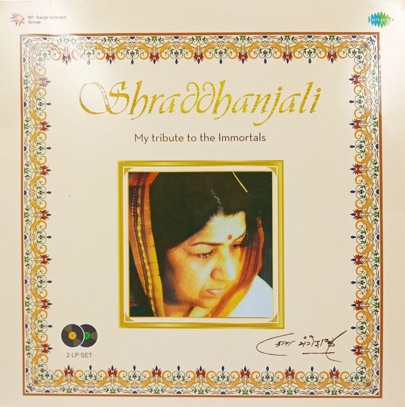 Shraddhanjali - My Tribute to the Immortals - RC0012 - New Hindi Release LP Vinyl - 2LP Set
