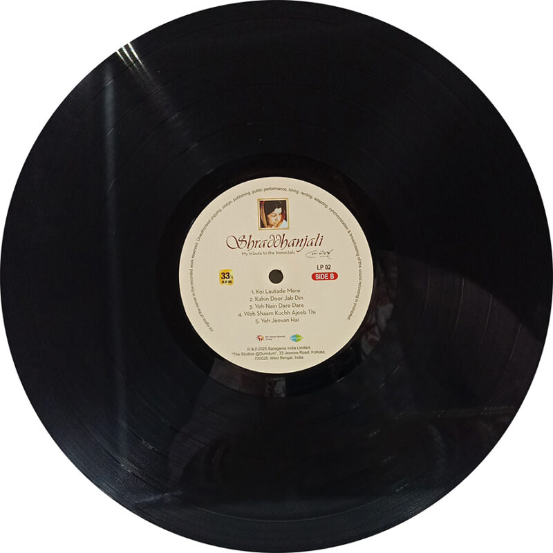 Shraddhanjali - My Tribute to the Immortals - RC0012 - New Hindi Release LP Vinyl - 2LP Set