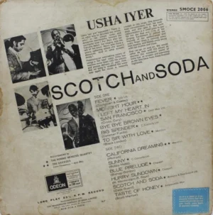 Usha Iyer - Scotch & Soda - SMOCE 2006 - (75-80%) - Odeon First Pressing - English LP Vinyl