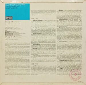 Festival Of International Hits South Sea Island Hits 9 - RDS 6429 - (90-95%) - English Songs LP Vinyl Record 