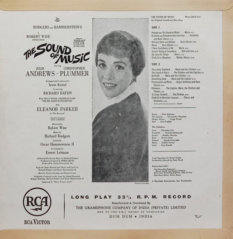 The Sound Of Music - LOCD 2005 - (90-95%) - English LP Vinyl