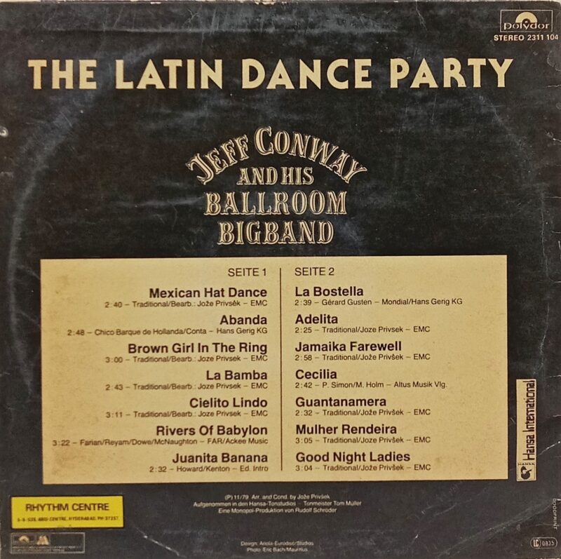 The Latin Dance Party - 2311 104 - (80-85%) - English LP Vinyl