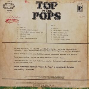 Top Of The Pops - SHM 745 - (65-70%) - English LP Vinyl