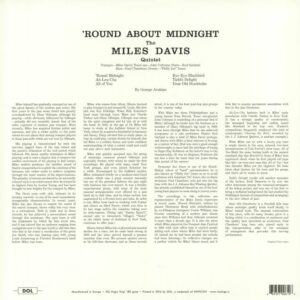 Miles Davis - Round About Midnight - DOL 800HB - New Release English LP Vinyl