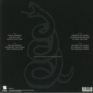 Metallica - The Black Album - BKRGND 08R1 - 2LP Set - New Release English LP Vinyl
