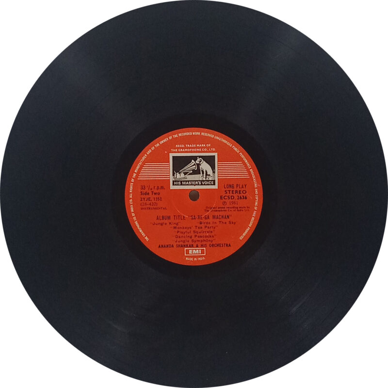Ananda Shankar - ECSD 2636 - (85-90%) - CR - Indian Classical Instrumental LP Vinyl