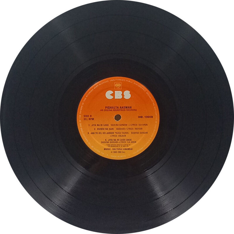 Pighalta Aasman - IND 1004 - CR - Special Deal LP Vinyl Record