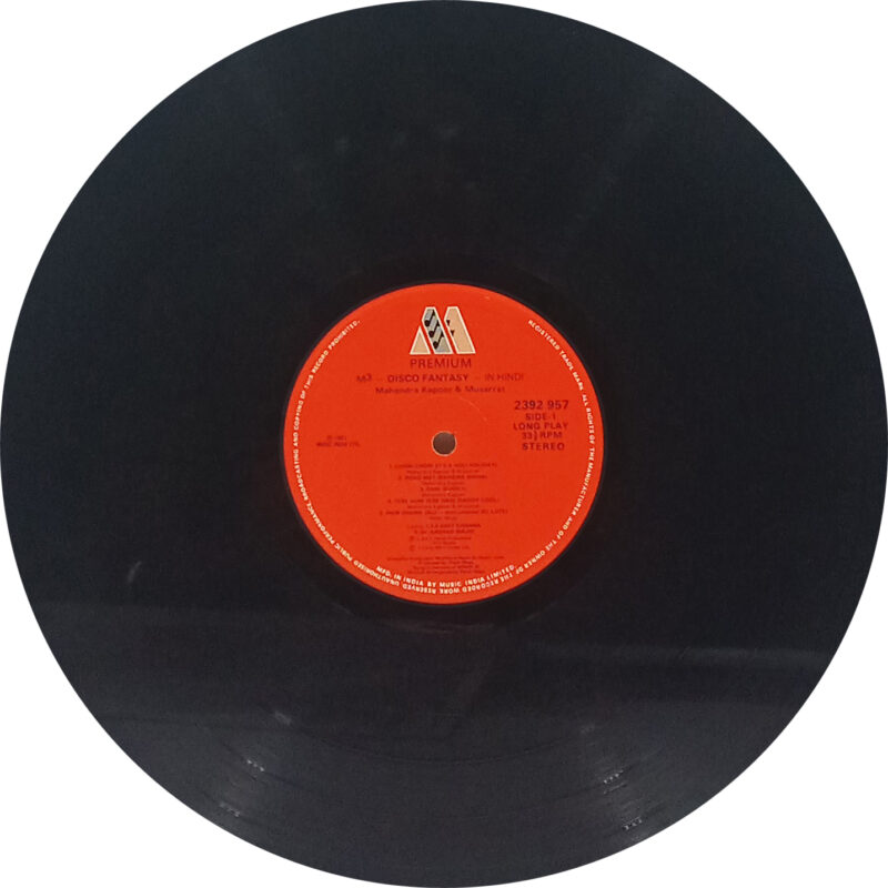 Musarrat & Mahendra Kapoor ‎- M3 Disco Fantasy In Hindi - 2392 957 - (85-90%) - CR - Private Song LP Vinyl