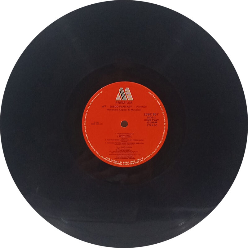 Musarrat & Mahendra Kapoor ‎- M3 Disco Fantasy In Hindi - 2392 957 - (85-90%) - CR - Private Song LP Vinyl