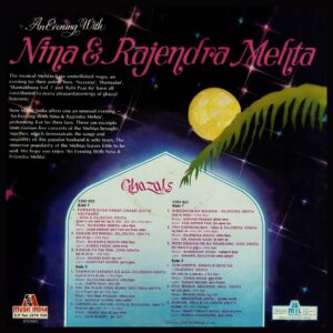Nina & Rajendra Mehta - An Evening With - 2675 505 - (Condition 90-95%) - Cover Reprinted - 2LP Set Ghazals LP Vinyl Record