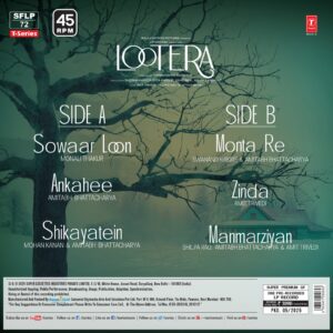 Lootera - SFLP 72 - CBF - New Release Hindi LP Vinyl