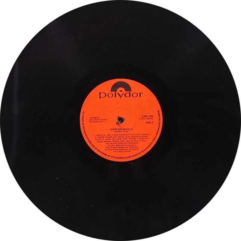 Harfan Maula - 2392 100 - Bollywood Rare LP Vinyl