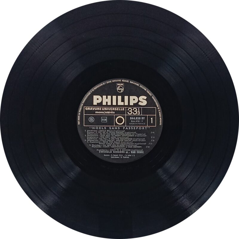 Swingle Singers - Noels Sans Passeport - 844.858 BY - (85-90%) - English Classical LP Vinyl