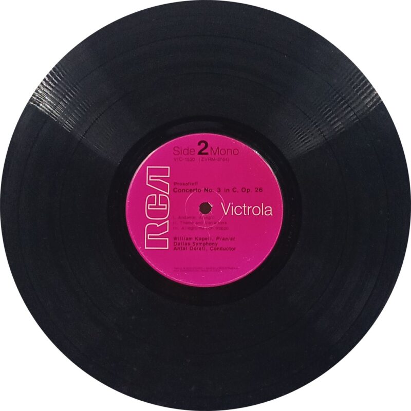 William Kapell, Beethoven, Prokofieff - VIC 1520 - (85-90%) - English Classical LP Vinyl
