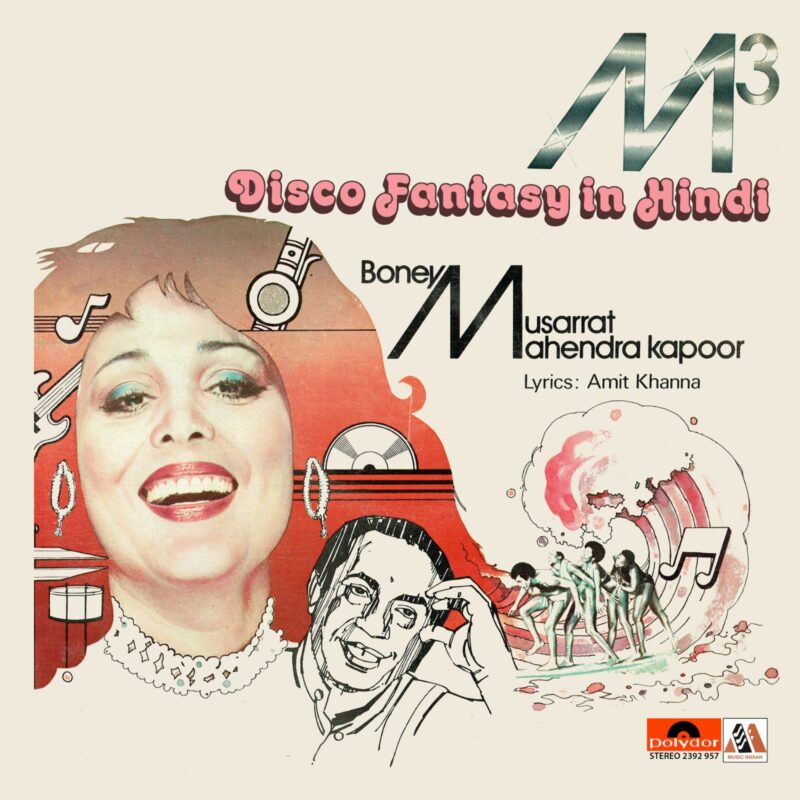 Musarrat & Mahendra Kapoor ‎- M3 Disco Fantasy In Hindi - 2392 957 - (85-90%) - CR - Private Song LP Vinyl