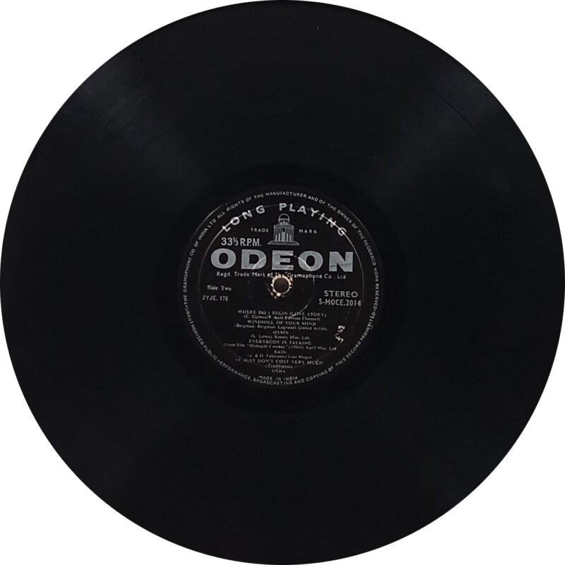 Usha Sings - Love Story And Other Hits - S/MOCE 2014 - (Condition 90-95%) - Cover Reprinted - English Song LP Vinyl Record