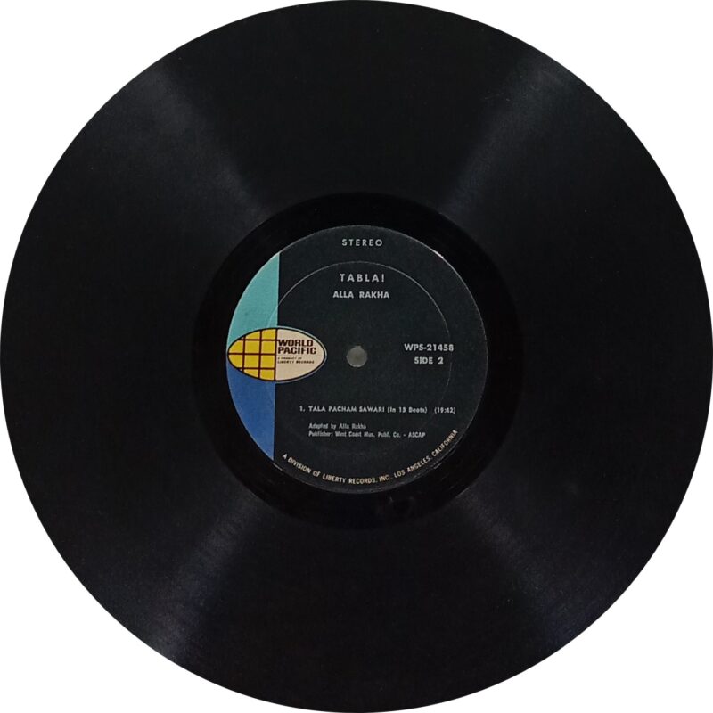 Alla Rakha - Tabla - WPS 21458 - (90-95%) - CR - Indian Classical Instrumental LP Vinyl Record