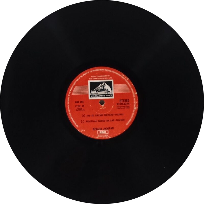 Begum Akhtar - Thumrees & Dadras - ECSD 2374 - (90-95%) - CR - Indian Classical Vocal LP Vinyl
