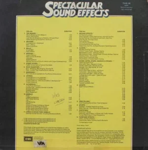 Spectacular Sound Effects - This 34 - (90-95%) - English LP Vinyl