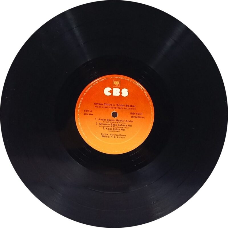 Andar Baahar - IND 1043 - (85-90%) - Bollywood LP Vinyl