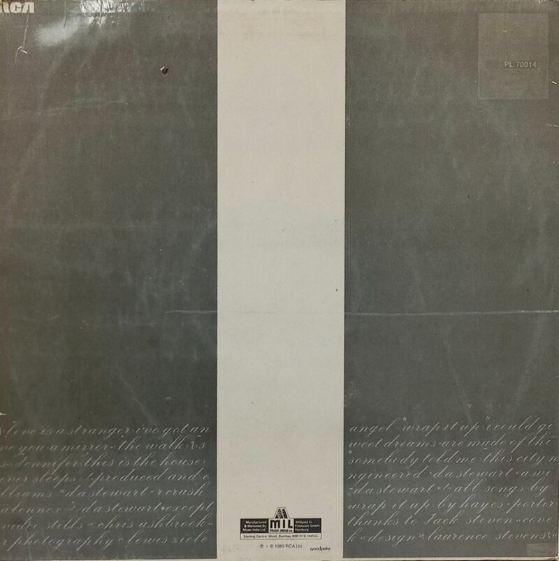 Eurythmics - Sweet Dreams (Are Made of This) - PL 70014 - (80-85%) - English LP Vinyl Record