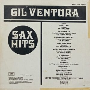 Gil Ventura - Sax Hits - EMC-E 1033 - (80-85%) - English Instrumental LP Vinyl