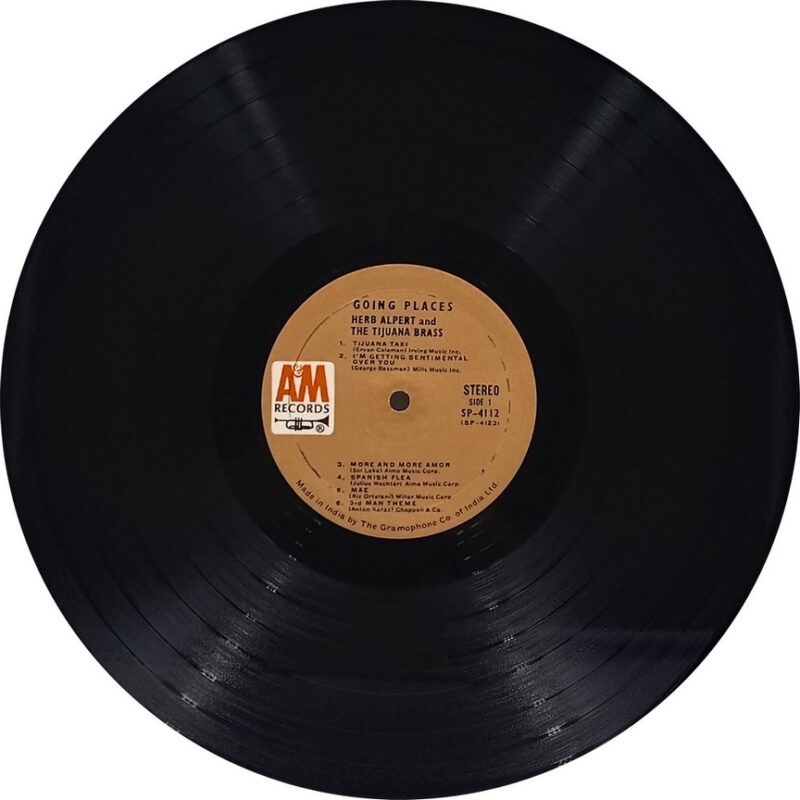 Herb Alpert Tijuana Going Places - SP 4112 - (90-95%) - English Instrumental LP Vinyl
