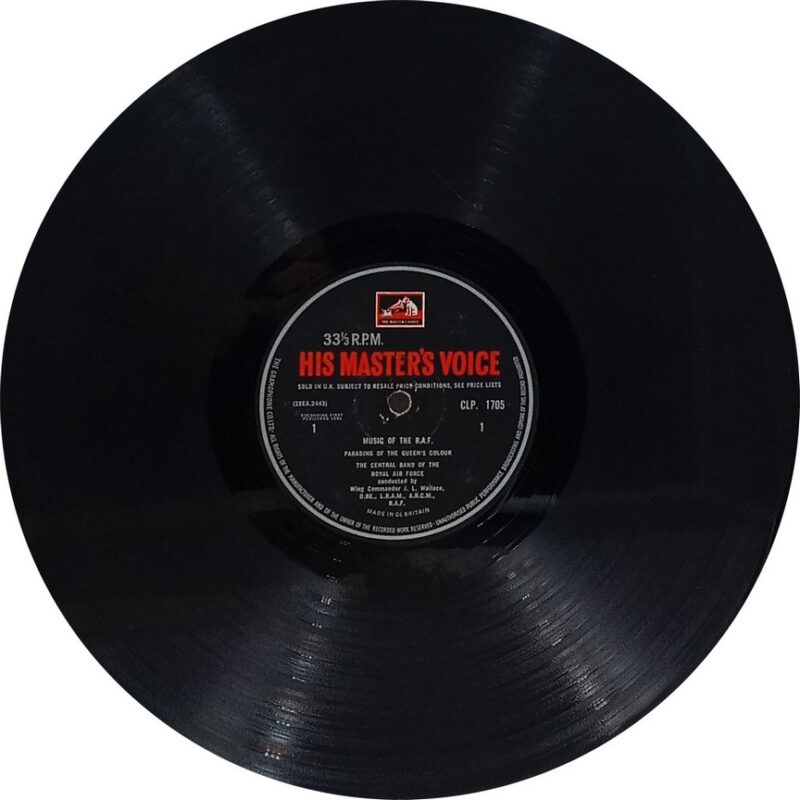 Music Of The R.A.F. - CLP 1705 - (85-90%) - HMV Black Label - English Instrumental LP Vinyl