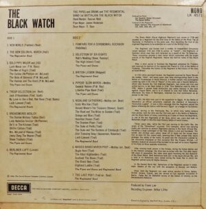 The Black Watch - LK 4571 - (85-90%) - English Instrumental LP Vinyl