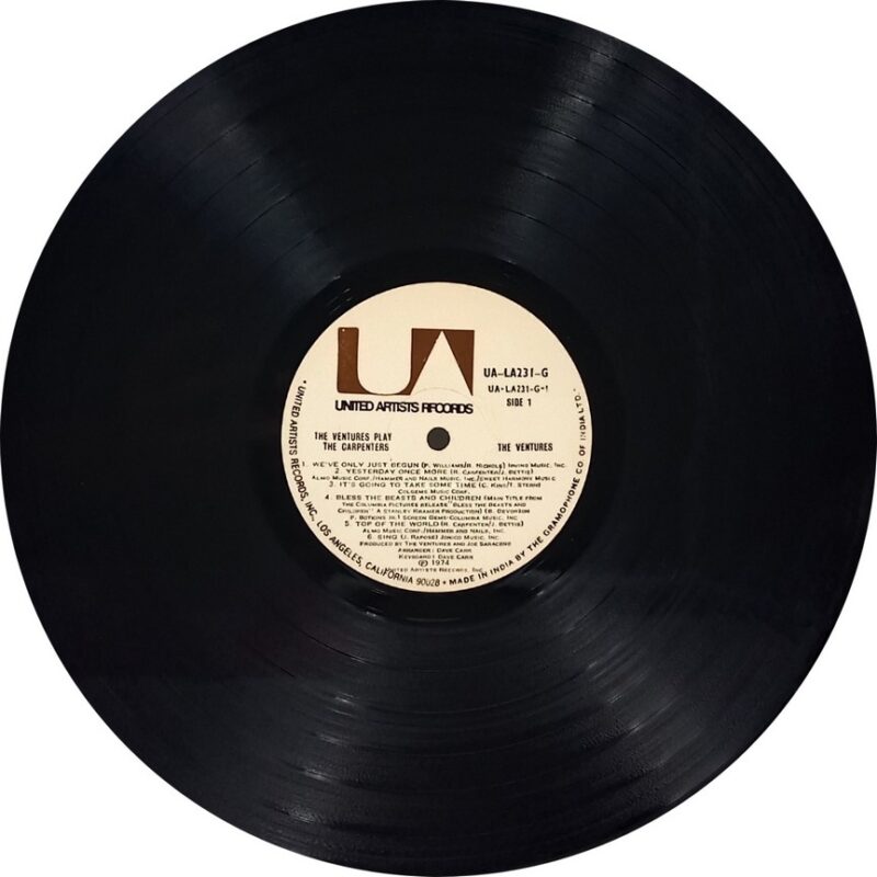 The Ventures Carpenters - UA-LA231 G - (70-75%) - English Instrumental LP Vinyl