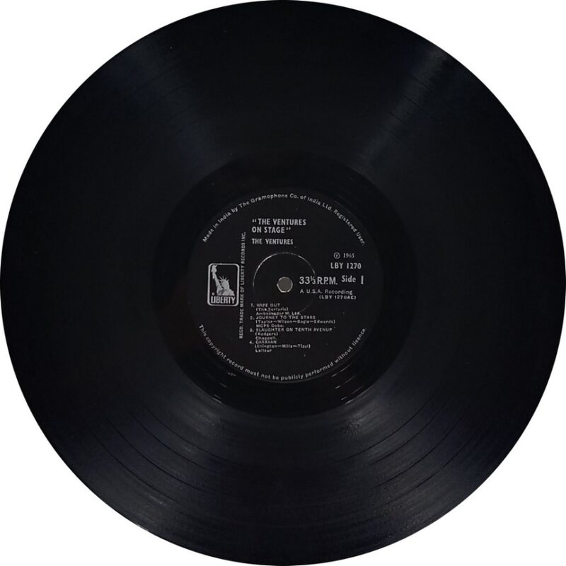 The Ventures - On Stage - LBY 1270 - (80-85%) - Cover Colour Photostate - English Instrumental LP Vinyl