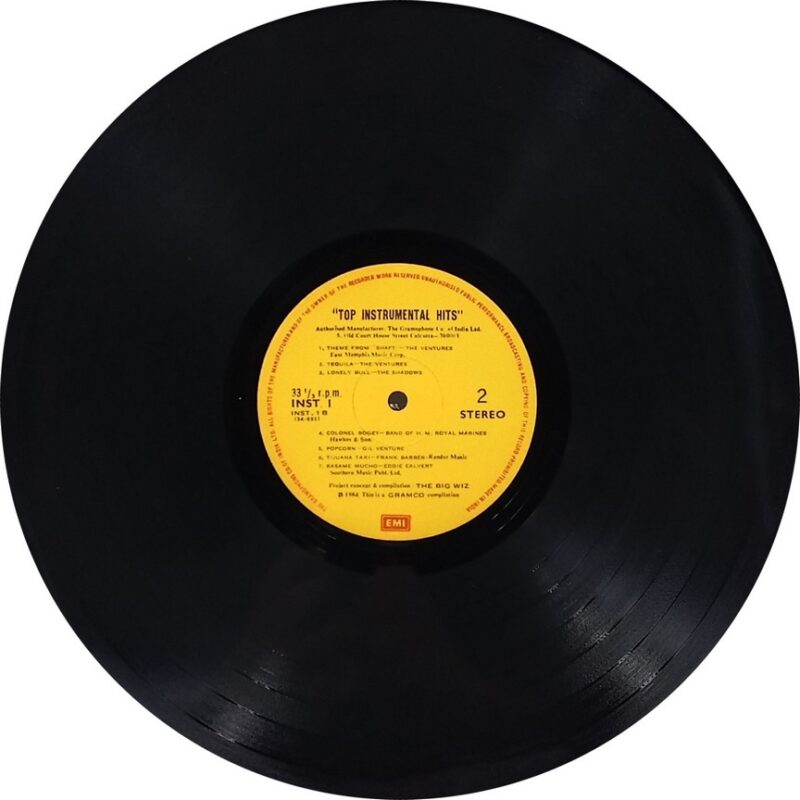 Top Instrumental Hits - INST 1 - (85-90%) - Cover Colour Photostate - English Instrumental LP Vinyl