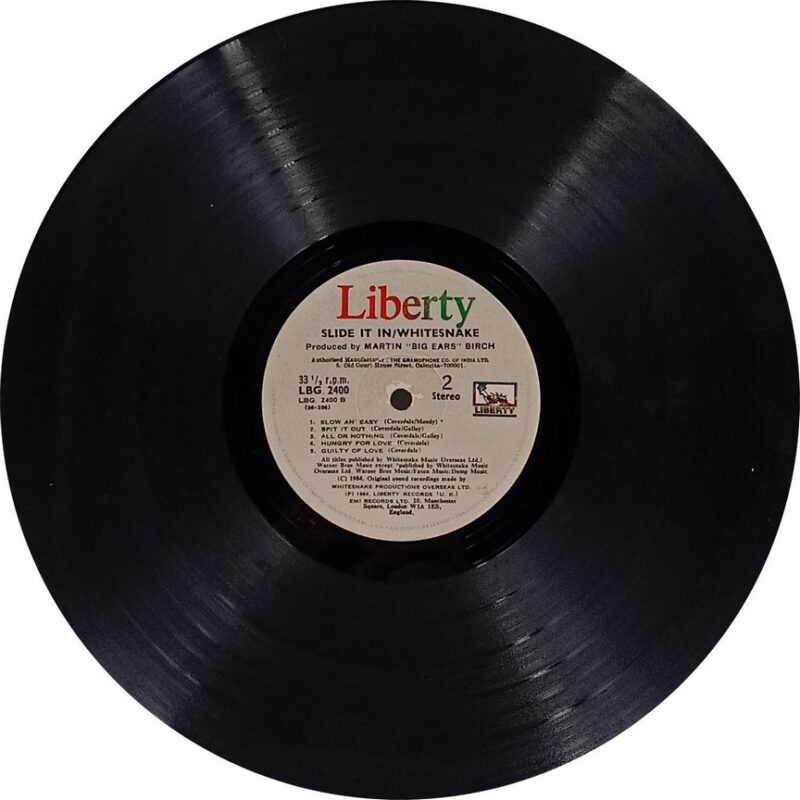 Whitesnake - Slide It In - LBG 2400 - (80-85%) - English LP Vinyl