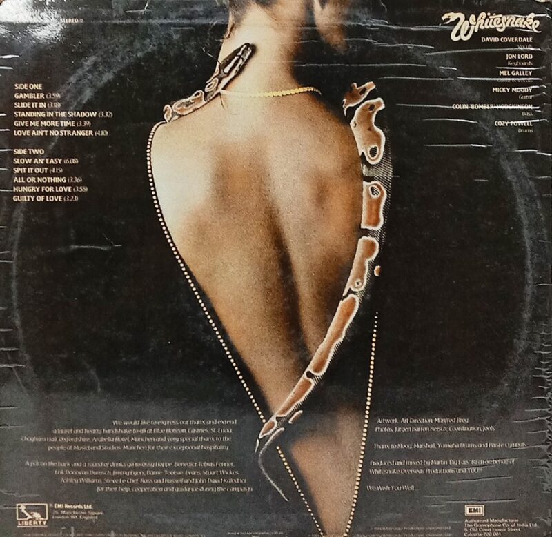 Whitesnake - Slide It In - LBG 2400 - (80-85%) - English LP Vinyl