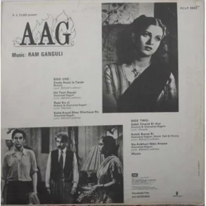 Aag - ECLP 5933 - (90-95%) - Bollywood LP Vinyl Record