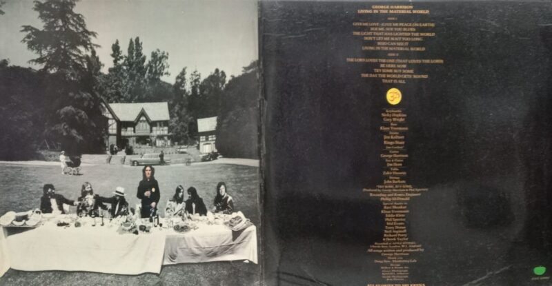 George Harrison – Living In The Material World - PAS 10006 - (Condition 90-95%) - Cover Book Fold - English Songs LP Vinyl Record