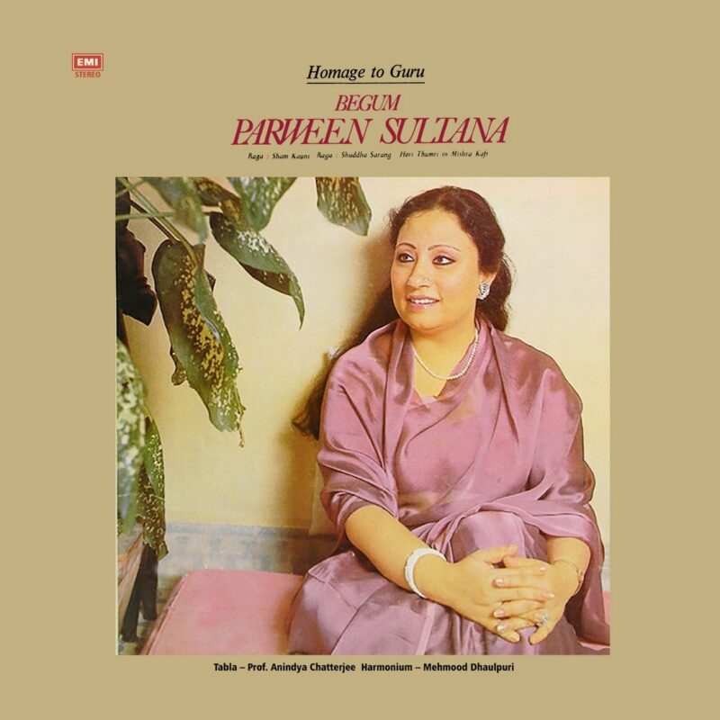 Begum Parween Sultana - Homage To Guru - ECSD 3000 - CR - Indian Classical Vocal LP VInyl