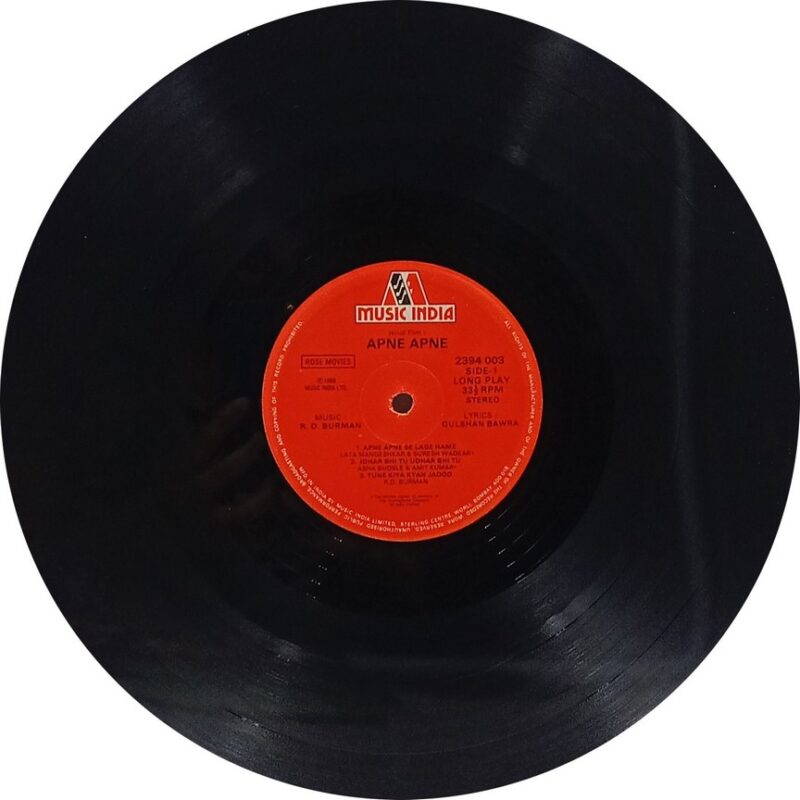 Apne Apne - 2394 003 - (85-90%) - Cover Colour Photostate - Bollywood LP Vinyl