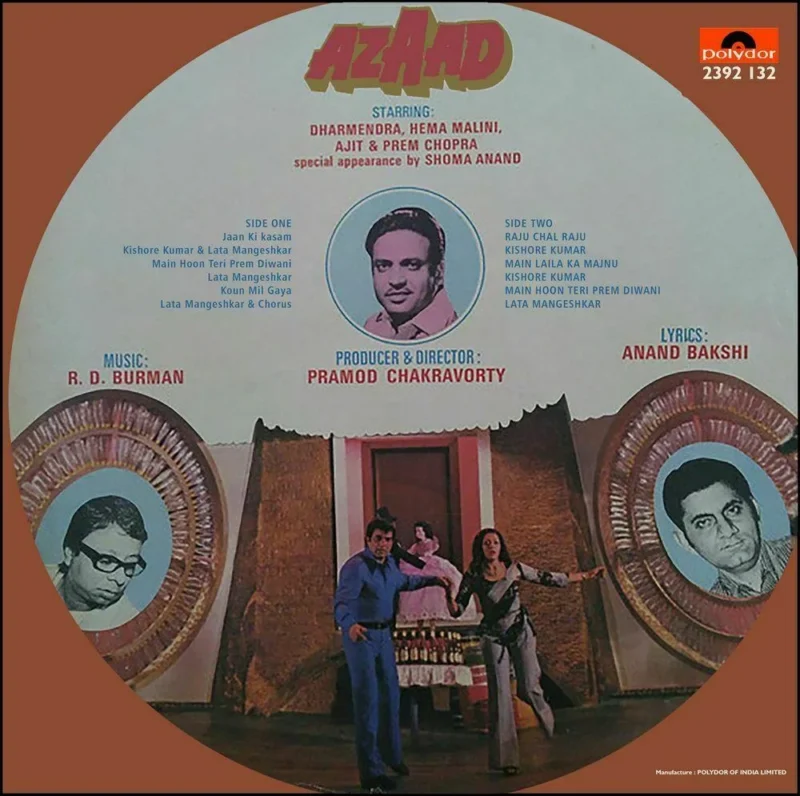 Azaad - 2392 132 - (75-80%) - CR - Bollywood LP Vinyl