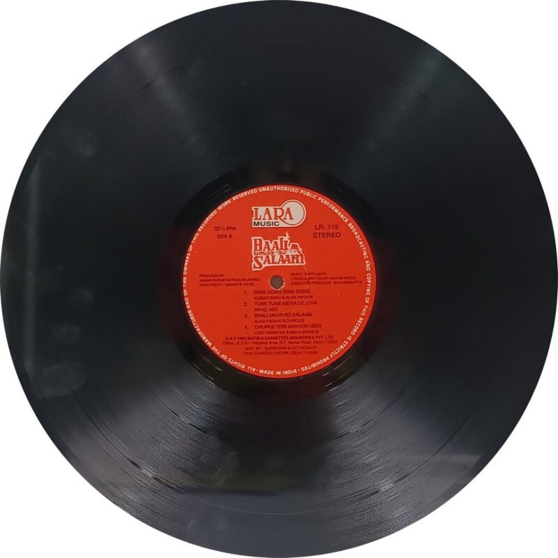 Baali Umar Ko Salaam - LR 119 - (90-95%) - Cover Colour Photostate - Bollywood LP Vinyl