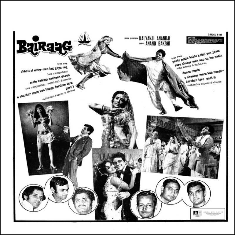 Bairaag - D/MOCE 4193 - (85-90%) - CR - Bollywood LP Vinyl