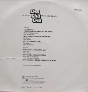 Cha Cha Cha - HFLP 3556 - (90-95%) - Bollywood LP Vinyl