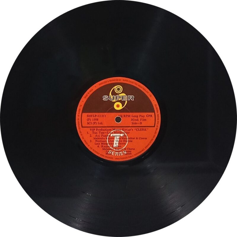 Clerk - SHFLP 1/1311 - (85-90%) - CR - Bollywood LP Vinyl