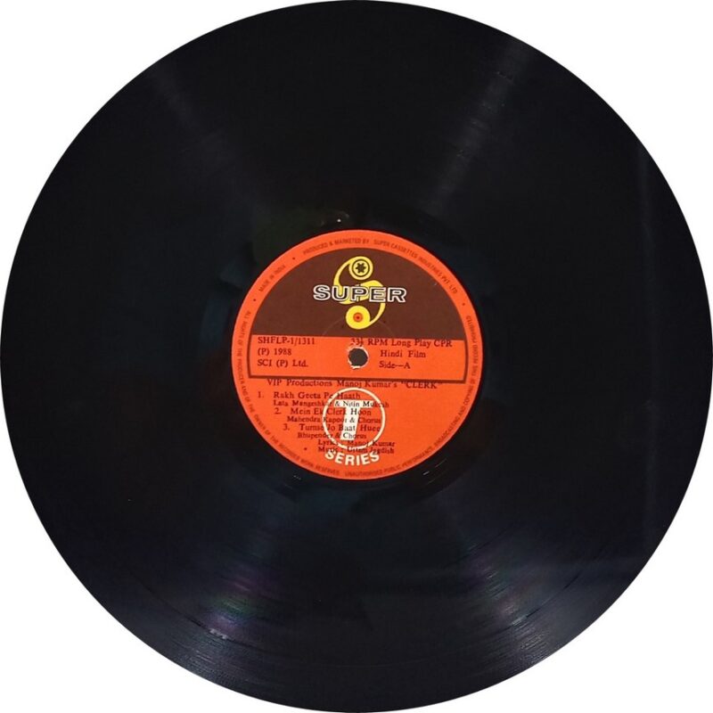 Clerk - SHFLP 1/1311 - (90-95%) - Cover Reprinted - Bollywood LP Vinyl