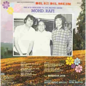 Dil Hi Dil Mein - ECLP 5722 - (90-95%) - Cover Good Condition - Bollywood LP Vinyl