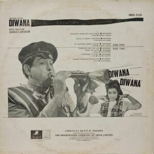 Diwana - 3AEX 5125 - (90-95%) - Bollywood LP Vinyl