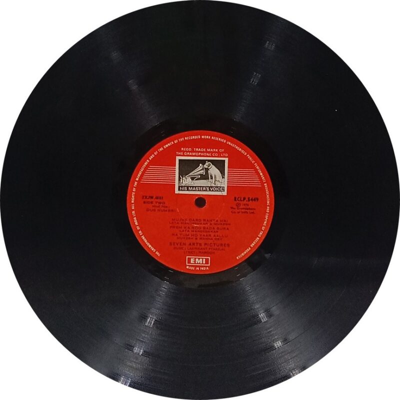 Dus Numbri - ECLP 5449 - (85-90%) - Bollywood LP Vinyl