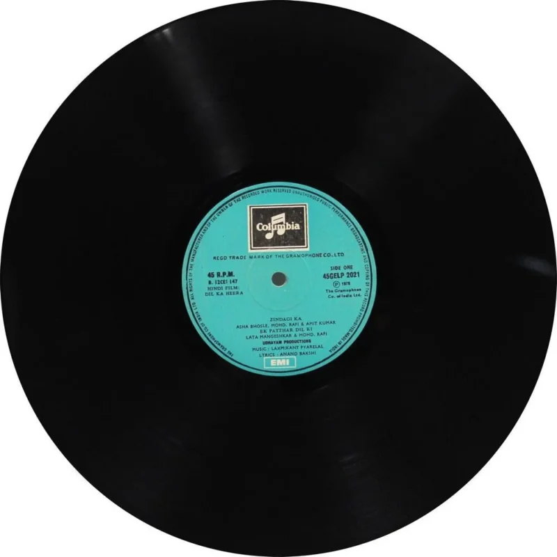 Dil Ka Heera - 45GELP 2021 - (75-80%) - CR - Bollywood LP Vinyl